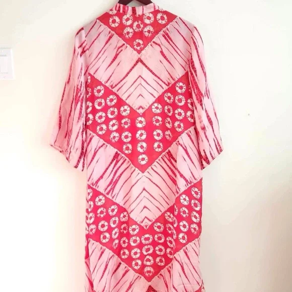 Anthro Bl-nk London tie dye Lia Shibori Kimono OS - Picture 8 of 9